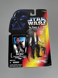 Han Solo (Star Wars Power of the Force, Kenner, 1995, Red Card)