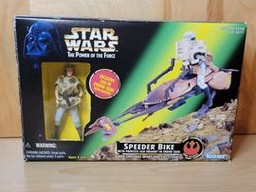 Speeder Bike with Princess Leia (Star Wars Power of the Force, Kenner, 1997)