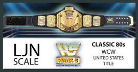 WCW Custom Made LJN Scale United States Championship Belt